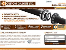 Tablet Screenshot of customgasketsltd.com